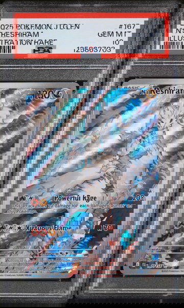 2025 Pokemon Scarlet and Violet Journey Together Illustration Rare N's Reshiram #167 /159 PSA 10