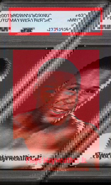 2001 Brown's Boxing Floyd Mayweather #63 PSA 9