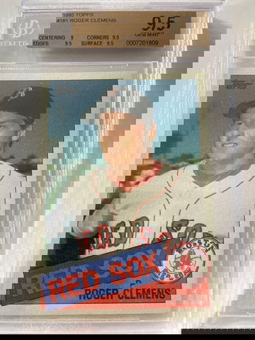 1985 Topps Roger Clemens RC BGS 9.5