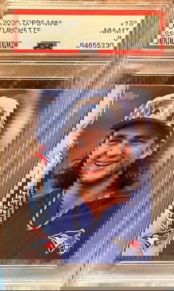 2020 Topps Mini Bo Bichette SSP PSA 8 Rookie Card RC