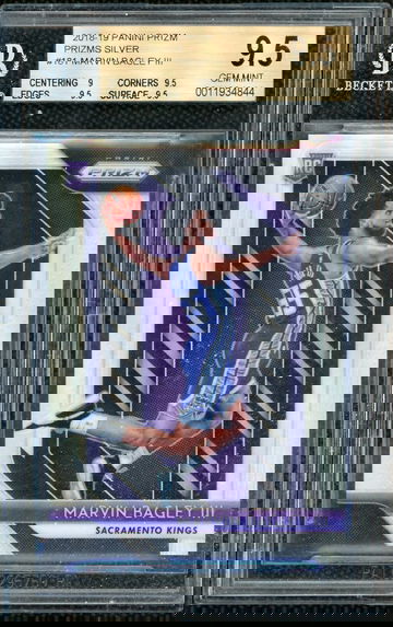 Marvin Bagley Silver Prizm Rookie BGS 9.5