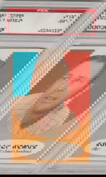 1961 Topps #139 Solly Hemus PSA 7 (Near Mint)