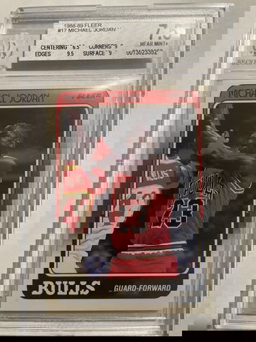 1988 Michael Jordan Fleer #17 Rookie BGS 7.5