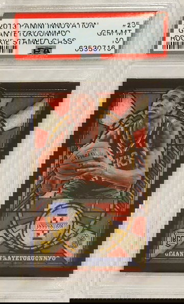 2013-14 Panini Innovation Stained Glass Giannis Antetokounmpo RC PSA 10 GEM MINT Case Hit
