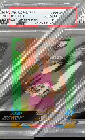 2020 WWE WWF Topps Chrome Wendi Richter Big Legends Green Refractor PSA 10