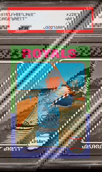 George Brett 1975 O-Pee-Chee OPC #228 Royals HOF Rookie PSA 7 NM