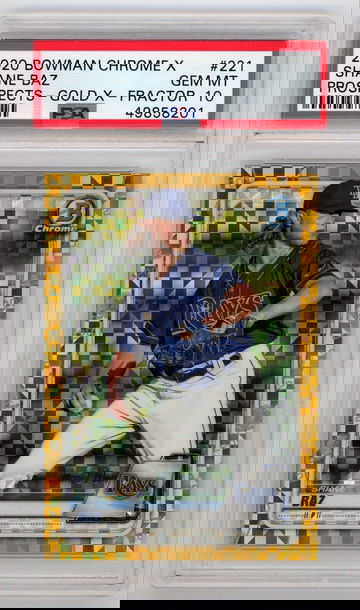 2020 Bowman Chrome X Prospects - Gold X - Refractor /3 Shane Baz PSA 10 Pop 2!! 