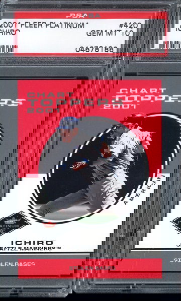 ICHIRO SUZUKI 2001 FLEER PLATINUM #417 PSA 10 RC GEM MINT MARINERS