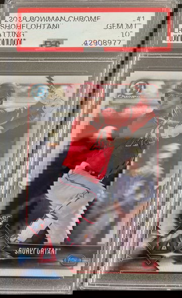 2018 Shohei Ohtani Bowman Chrome RC PSA 10 