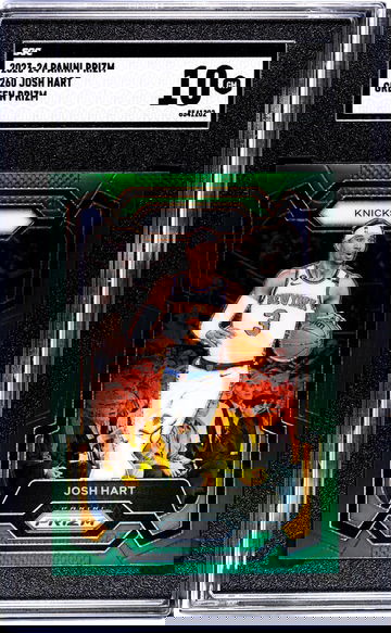 2023-24 Panini Prizm #260 Josh Hart Green Prizm SGC 10