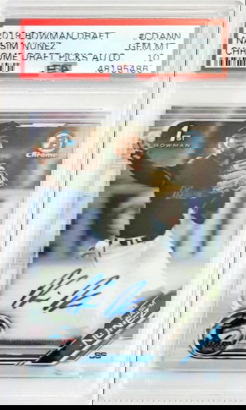 Nasim Nunez Bowman Chrome Auto PSA 10