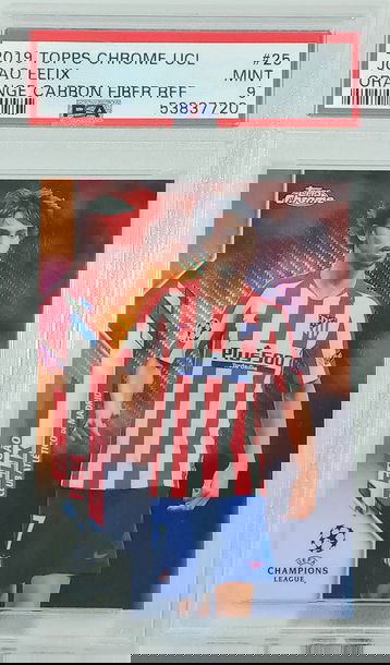 2019 Topps Chrome Joao Felix Orange Carbon Fiber