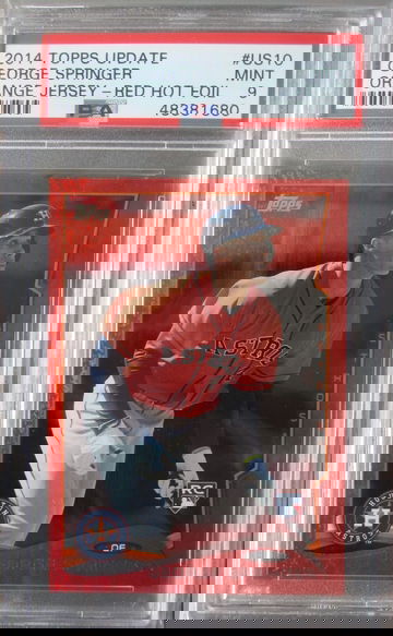 George Springer RC 2014 Topps Update US10 Red Hot Foil