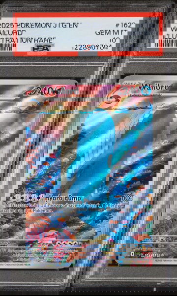 2025 Pokemon Scarlet and Violet Journey Together Illustration Rare Wailord #162 PSA 10