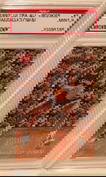 1992-93 FLEER ULTRA ALL ROOKIE #7 SHAQUILLE O'NEAL ROOKIE PSA 9 MINT