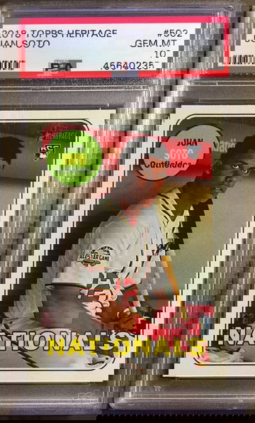 Juan Soto 2018 Topps Heritage PSA 10