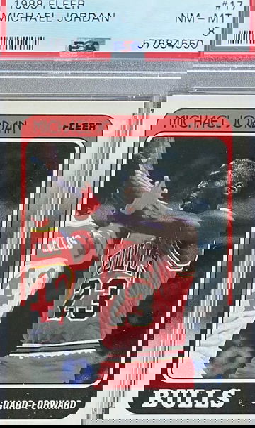 1988 Fleer Michael Jordan PSA 8