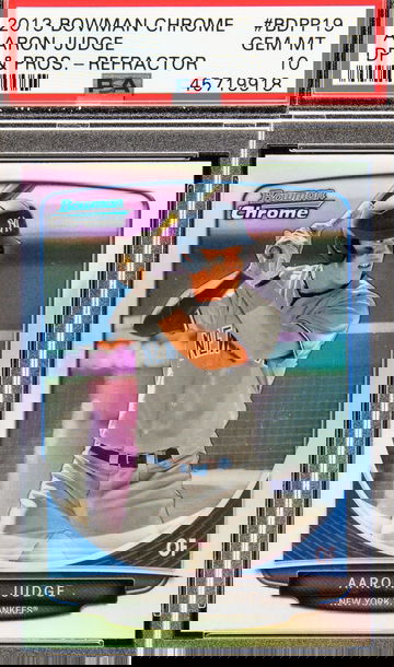 2013 Bowman Chrome Aaron Judge Refractor Rookie RC #BDPP19 PSA 10 Gem Mint