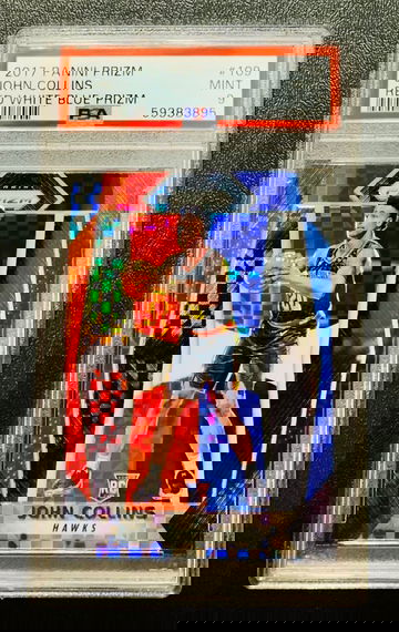 2017-18 Prizm John Collins RWB RC PSA 9 Hawks