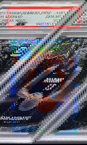 2017 Donruss Optic Fast Break Holo Bam Adebayo #187 PSA 10