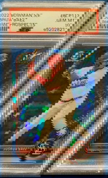 2022 Bowman Sapphire Joshua Baez #BCP112 PSA 10 Cardinals