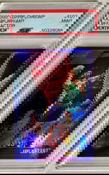 2000-01 Topps Chrome Refractor Kobe Bryant PSA 9 Mint