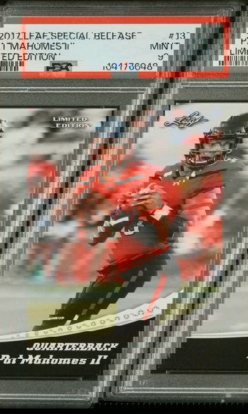 2017 Leaf Special Release Limited Edition Patrick Mahomes II #13 PSA 9