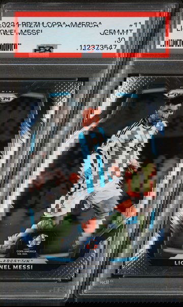 2024 Panini Prizm Conmebol Copa America Lionel Messi #1 PSA 10