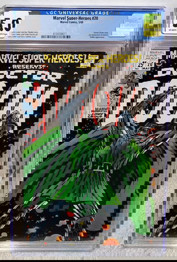 Marvel Super-Heroes #20 (1969) CGC 5.0 - Doctor Doom Origin Marvel Comics Key