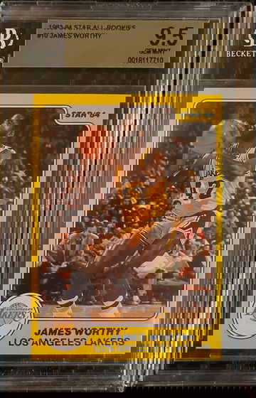 1983 Star All-Rookies #10 James Worthy Rookie RC HOF Lakers BGS 9.5 GEM MINT