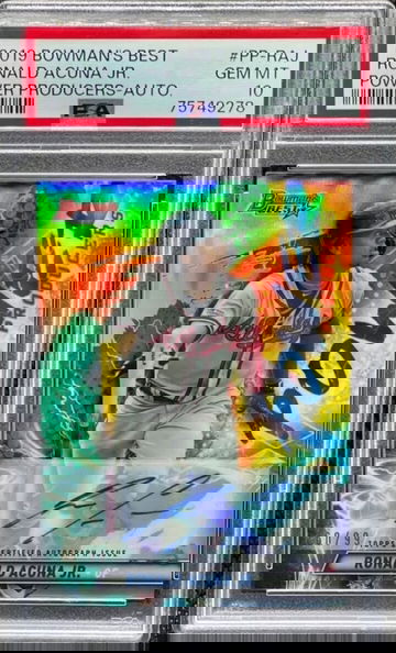 2019 Bowman’s Best Ronald Acuna Jr. Power Producer Auto /99 PSA 10