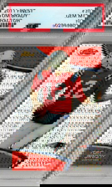 2011 Finest Tom Brady XFRACTOR PSA 10