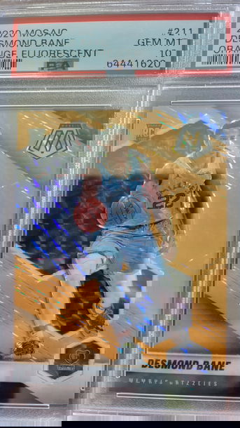 2020 Mosaic Desmond Bane Orange Florescent #d /25 Psa 10