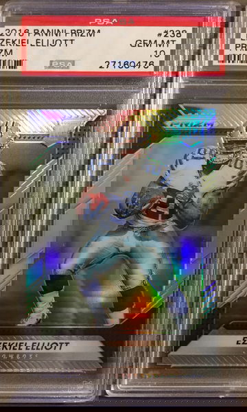 Ezekiel Elliott 2016 Prizm silver psa 10