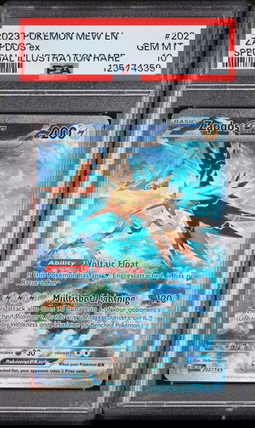 2023 Pokemon Scarlet and Violet 151 Special Illustration Rare Zapdos Ex #202 PSA 10