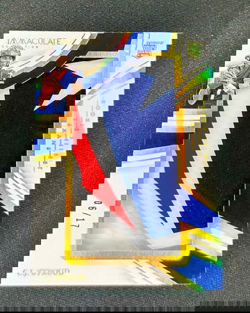 2023 CJ Stroud Panini Immaculate Helmet Patch Rookie Jumbo Gold 6/17 Team Logo C.J. SP RC