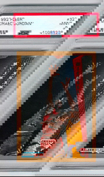 1992 fleer  Michael Jordan PSA 9 Mint