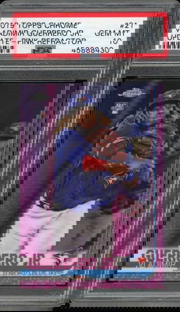 2019 Topps Chrome Update Vladimir Guerrero Jr. Pink Refractor PSA 10