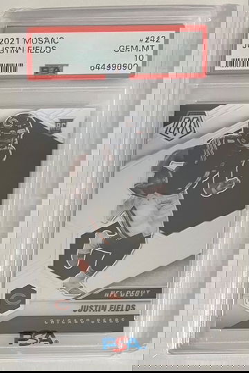 2021 Mosaic Justin Fields Bears Rookie PSA 10