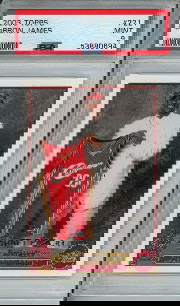 LEBRON JAMES 2003 TOPPS PSA 9 MINT CLEVELAND CAVALIERS