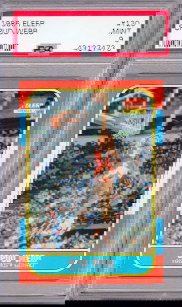 1986 FLEER SPUD WEBB RC PSA 9