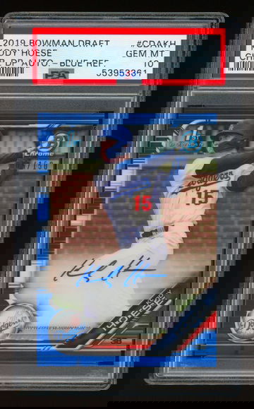 2019 Bowman Chrome KODY HOESE Blue Refractor Auto RC PSA 10 Autograph #005/150