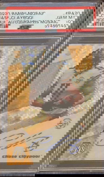 2020 Panini Mosaic Chase Claypool Auto PSA 10 - Pop 55