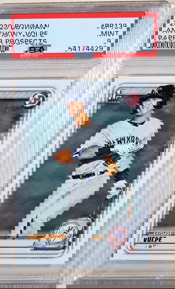 Anthony Volpe Bowman Paper Prospects PSA 9