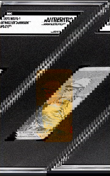 1923 W515-1 Walter Johnson SGC authentic 