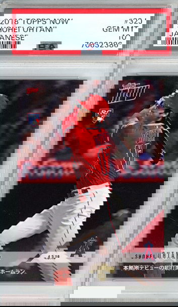 2018 TOPPS NOW SHOHEI OHTANI #32J JAPANESE ROOKIE RC ANGELS PSA 10 GEM MT