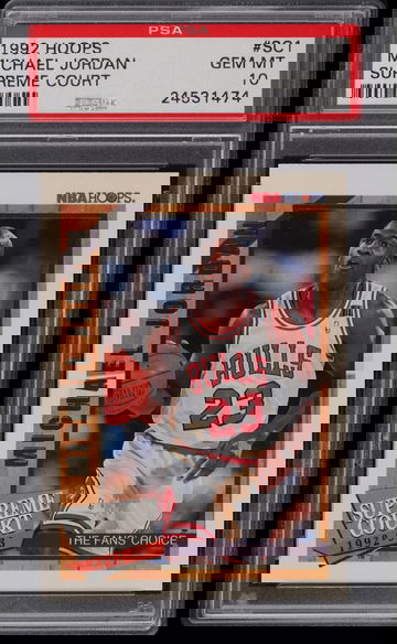1992 Hoops Supreme Court Michael Jordan #SC1 PSA 10 Gem Mint