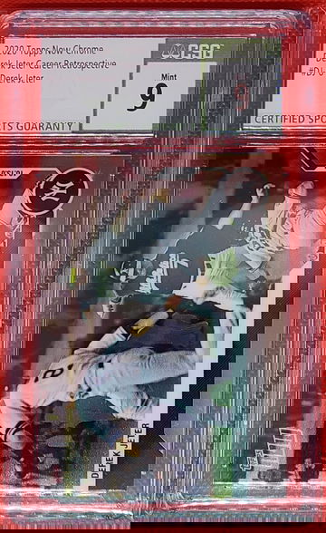 2020 Topps Now Chrome Derek Jeter Career Retrospective #DJ-6 CSG Mint 9