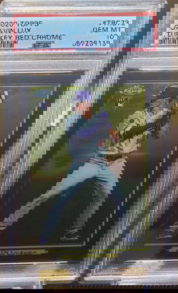 Gavin Lux 2020 Topps Chrome Turkey Red #TRC73 Rookie RC Gem Mint PSA 10 Dodgers