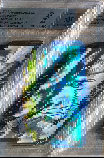 1996 UPPER DECK SPX #KGA1 KEN GRIFFEY JR COMMEMORATIVE BOLD AUTO 10 BGS 9 MINT